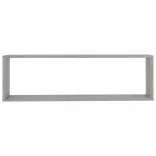 2 db betonszürke szerelt fa fali polc 100 x 15 x 30 cm