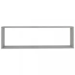 4 db betonszürke szerelt fa fali polc 100 x 15 x 30 cm