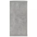 4 db betonszürke szerelt fa fali polc 100 x 15 x 30 cm