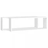 2 db fehér szerelt fa fali kockapolc 80 x 15 x 26,5 cm