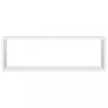 2 db fehér szerelt fa fali kockapolc 80 x 15 x 26,5 cm