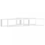 4 db fehér szerelt fa fali kockapolc 80 x 15 x 26,5 cm