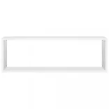 4 db fehér szerelt fa fali kockapolc 80 x 15 x 26,5 cm