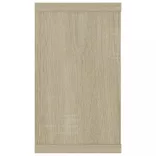2 db sonoma tölgy színű szerelt fa fali polc 80 x 15 x 26,5 cm