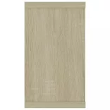 4 db sonoma tölgy színű szerelt fa fali polc 80 x 15 x 26,5 cm