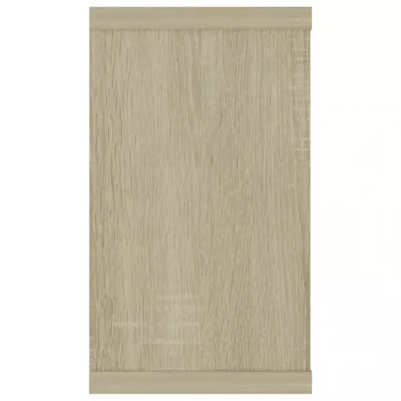 4 db sonoma tölgy színű szerelt fa fali polc 80 x 15 x 26,5 cm