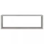 4 db betonszürke szerelt fa fali kockapolc 80 x 15 x 26,5 cm
