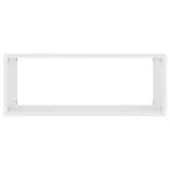 4 db fehér szerelt fa négyszögű fali polc 60 x 15 x 23 cm