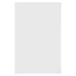 4 db fehér szerelt fa négyszögű fali polc 60 x 15 x 23 cm