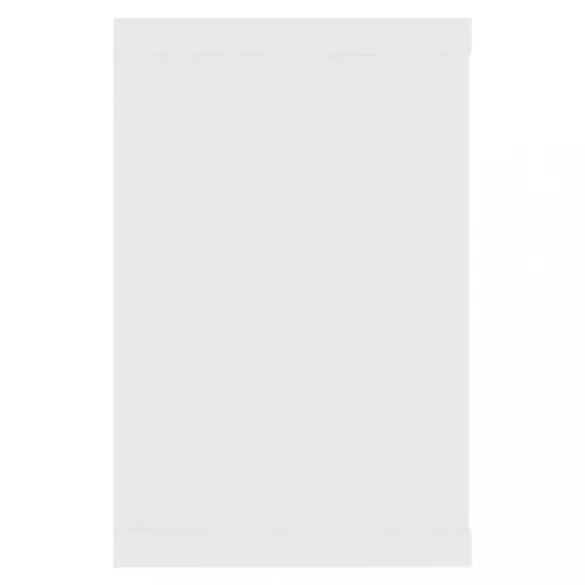 4 db fehér szerelt fa négyszögű fali polc 60 x 15 x 23 cm