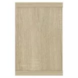 6 db sonoma tölgy szerelt fa négyszögű fali polc 60x15x23cm