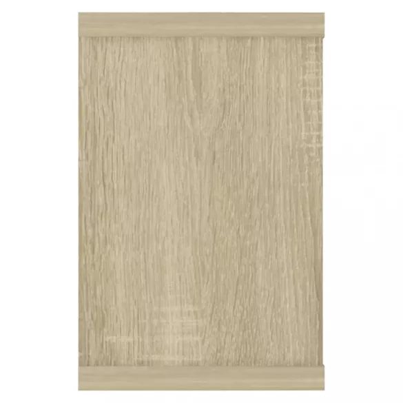 6 db sonoma tölgy szerelt fa négyszögű fali polc 60x15x23cm