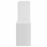 fehér szerelt fa fali polc 100 x 18 x 53 cm