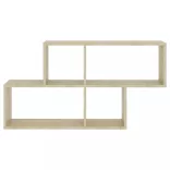 sonoma tölgy szerelt fa fali polc 100 x 18 x 53 cm