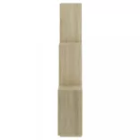 sonoma tölgy színű szerelt fa négyszögű fali polc 78x15x93 cm