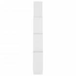 fehér szerelt fa négyszögű fali polc 90 x 15 x 119 cm