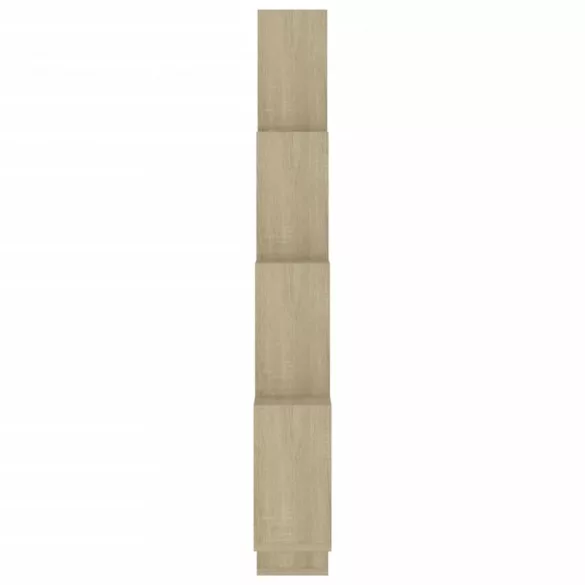 sonoma tölgy szerelt fa négyszögű fali polc 90 x 15 x 119 cm