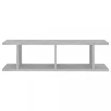 2 db betonszürke szerelt fa fali polc 75 x 18 x 20 cm