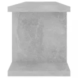 2 db betonszürke szerelt fa fali polc 75 x 18 x 20 cm