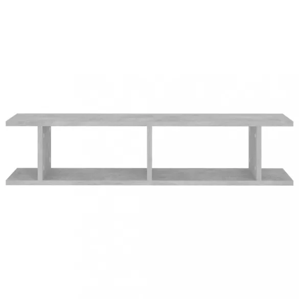 2 db betonszürke forgácslap fali polc 90 x 18 x 20 cm