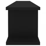 2 db fekete forgácslap fali polc 105 x 18 x 20 cm