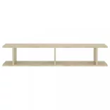 2 db sonoma-tölgyszínű forgácslap fali polc 105 x 18 x 20 cm