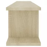 2 db sonoma-tölgyszínű forgácslap fali polc 105 x 18 x 20 cm