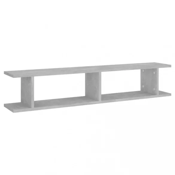 2 db betonszürke forgácslap fali polc 105 x 18 x 20 cm
