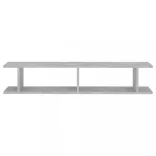 2 db betonszürke forgácslap fali polc 105 x 18 x 20 cm