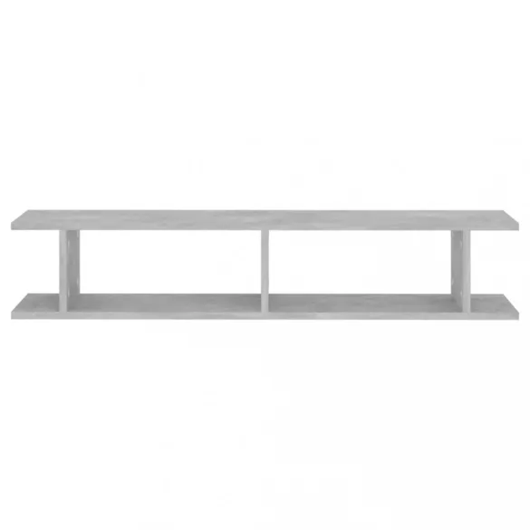 2 db betonszürke forgácslap fali polc 105 x 18 x 20 cm