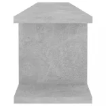 2 db betonszürke forgácslap fali polc 105 x 18 x 20 cm