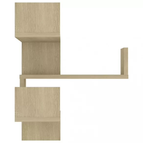 sonoma tölgy színű szerelt fa fali sarokpolc 40 x 40 x 50 cm