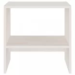 fehér tömör fenyőfa éjjeliszekrény 40 x 30,5 x 40 cm