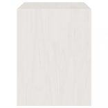 2 darab fehér tömör fenyőfa éjjeliszekrény 40 x 30,5 x 40 cm