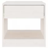 fehér tömör fenyőfa éjjeliszekrény 40 x 31 x 40 cm