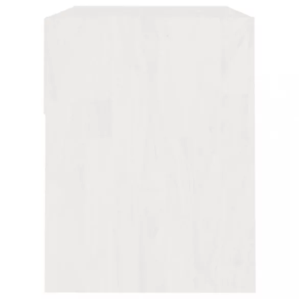 fehér tömör fenyőfa éjjeliszekrény 40 x 31 x 40 cm