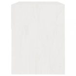 2 darab fehér tömör fenyőfa éjjeliszekrény 40 x 31 x 40 cm