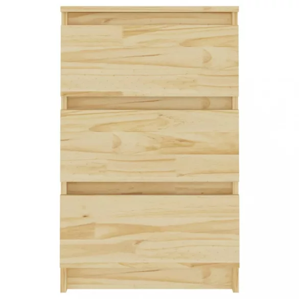 2 db tömör fenyőfa éjjeliszekrény 40 x 29,5 x 64 cm