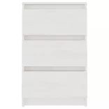 fehér tömör fenyőfa éjjeliszekrény 40 x 29,5 x 64 cm