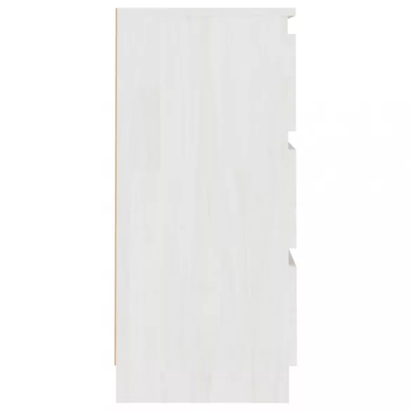 fehér tömör fenyőfa éjjeliszekrény 40 x 29,5 x 64 cm