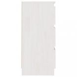 2 db fehér tömör fenyőfa éjjeliszekrény 40 x 29,5 x 64 cm