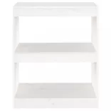 fehér fenyőfa könyvszekrény/térelválasztó 60 x 30 x 71,5 cm