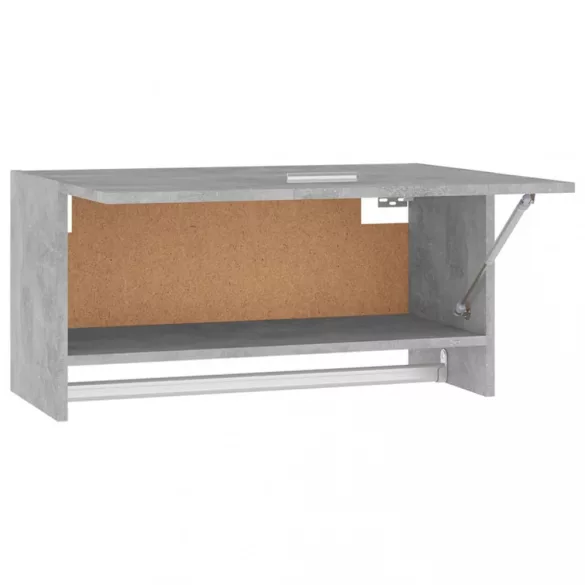 betonszürke szerelt fa ruhásszekrény 70 x 32,5 x 35 cm