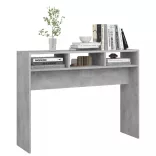 betonszürke szerelt fa tálalóasztal 105 x 30 x 80 cm