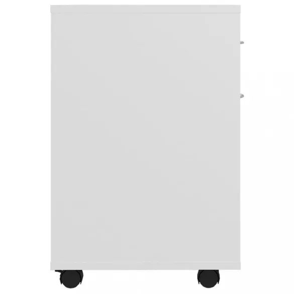 fehér szerelt fa kerekes szekrény 45 x 38 x 54 cm