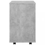 betonszürke szerelt fa kerekes szekrény 46x36x59 cm