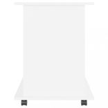 fehér szerelt fa kerekes szekrény 60 x 45 x 60 cm