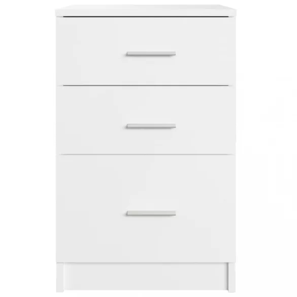 fehér szerelt fa éjjeliszekrény 40 x 40 x 63 cm