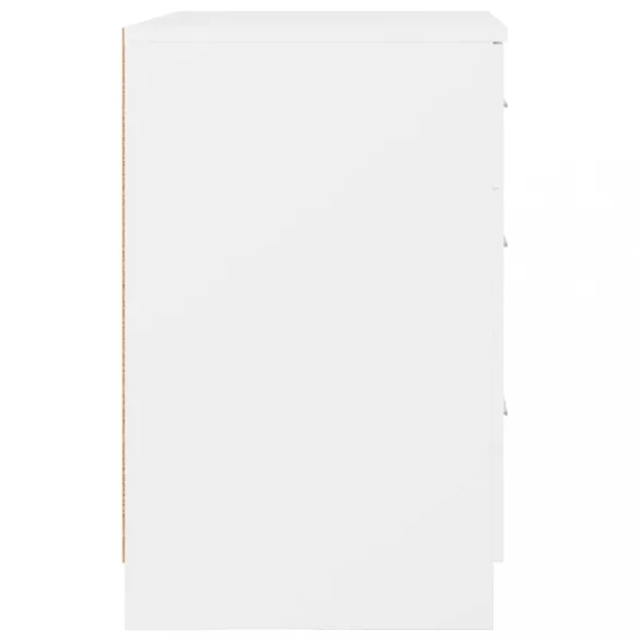 fehér szerelt fa éjjeliszekrény 40 x 40 x 63 cm