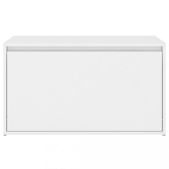 fehér szerelt fa előszoba pad 80 x 40 x 45 cm